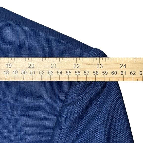 NWT Bocaccio Uomo Paris Blue Check Stretch Blazer Sport Coat R56/W50 MSRP $259 - Picture 10 of 16